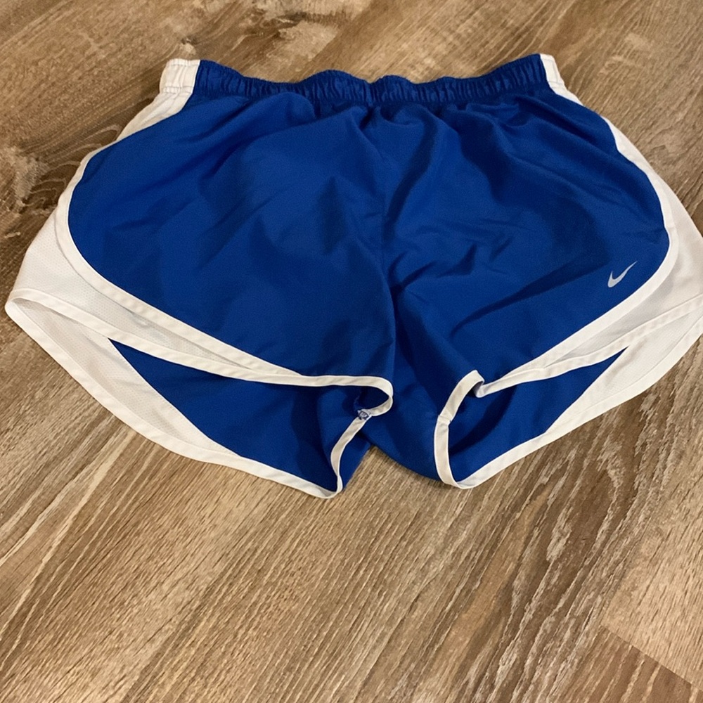 Blue Dri-fit Nike Soffee shorts.
